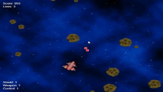 Game shot - asteroids based