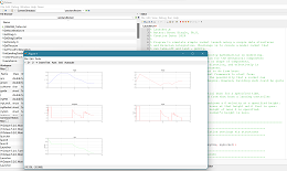 Screen image of GNU Octave and Simulation code